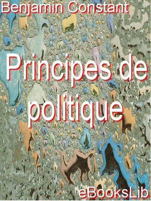 cover image of Principes de politique